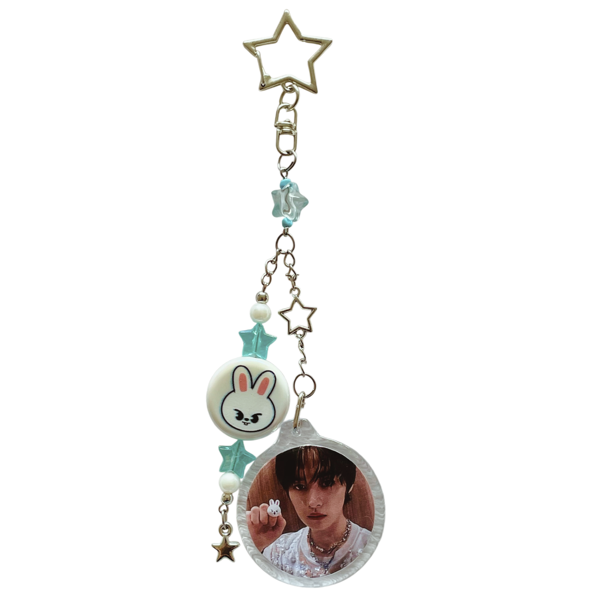 Llavero Acrílico Circular + Colgante SKZOO Stray Kids | 15 cm