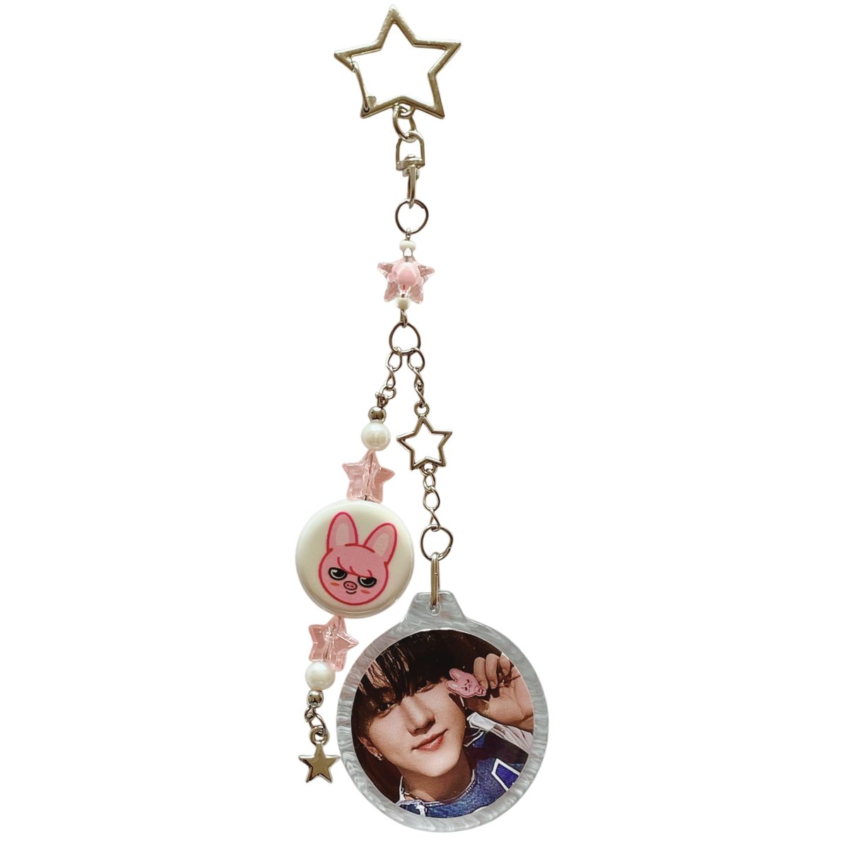 Llavero Acrílico Circular + Colgante SKZOO Stray Kids | 15 cm