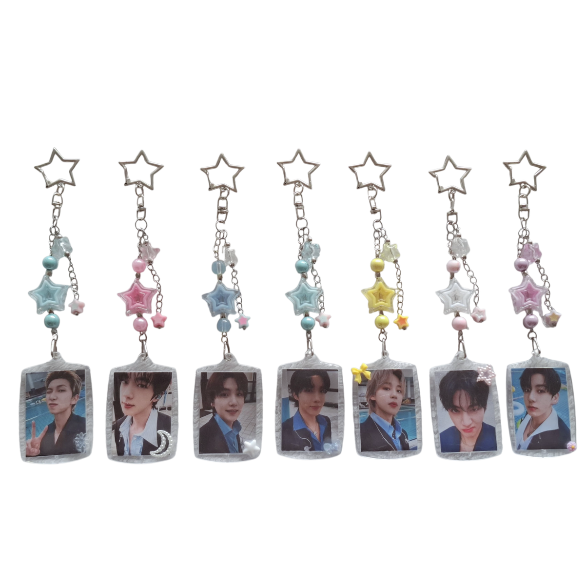 Llavero BTS Foto Individual Acrílico Rectangular SWIM | 17 cm