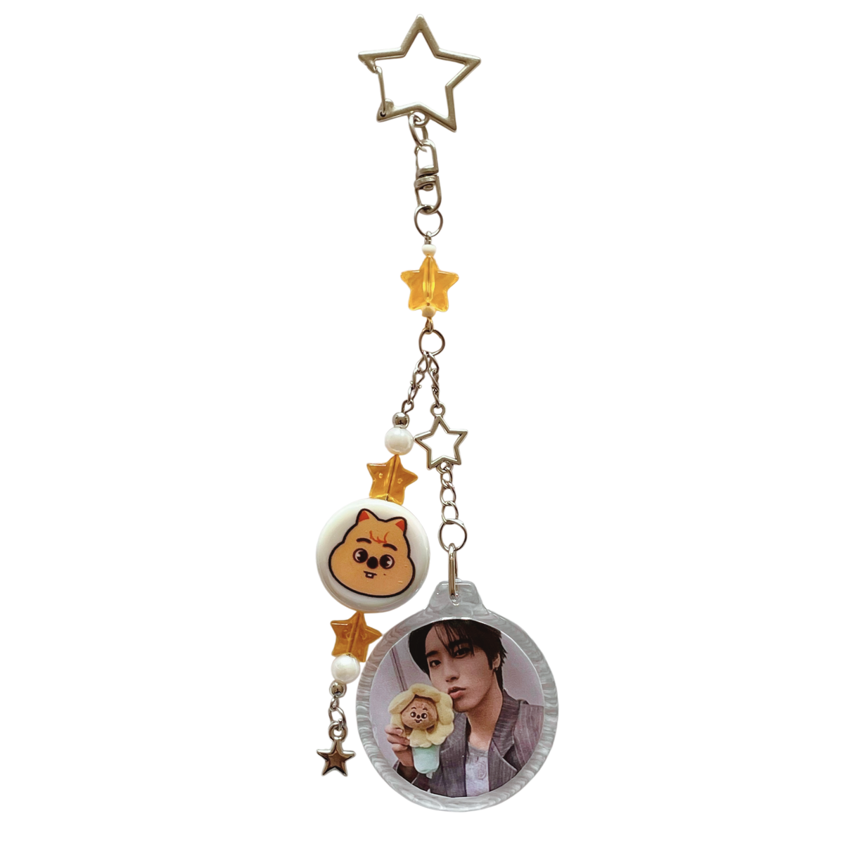 Llavero Acrílico Circular + Colgante SKZOO Stray Kids | 15 cm