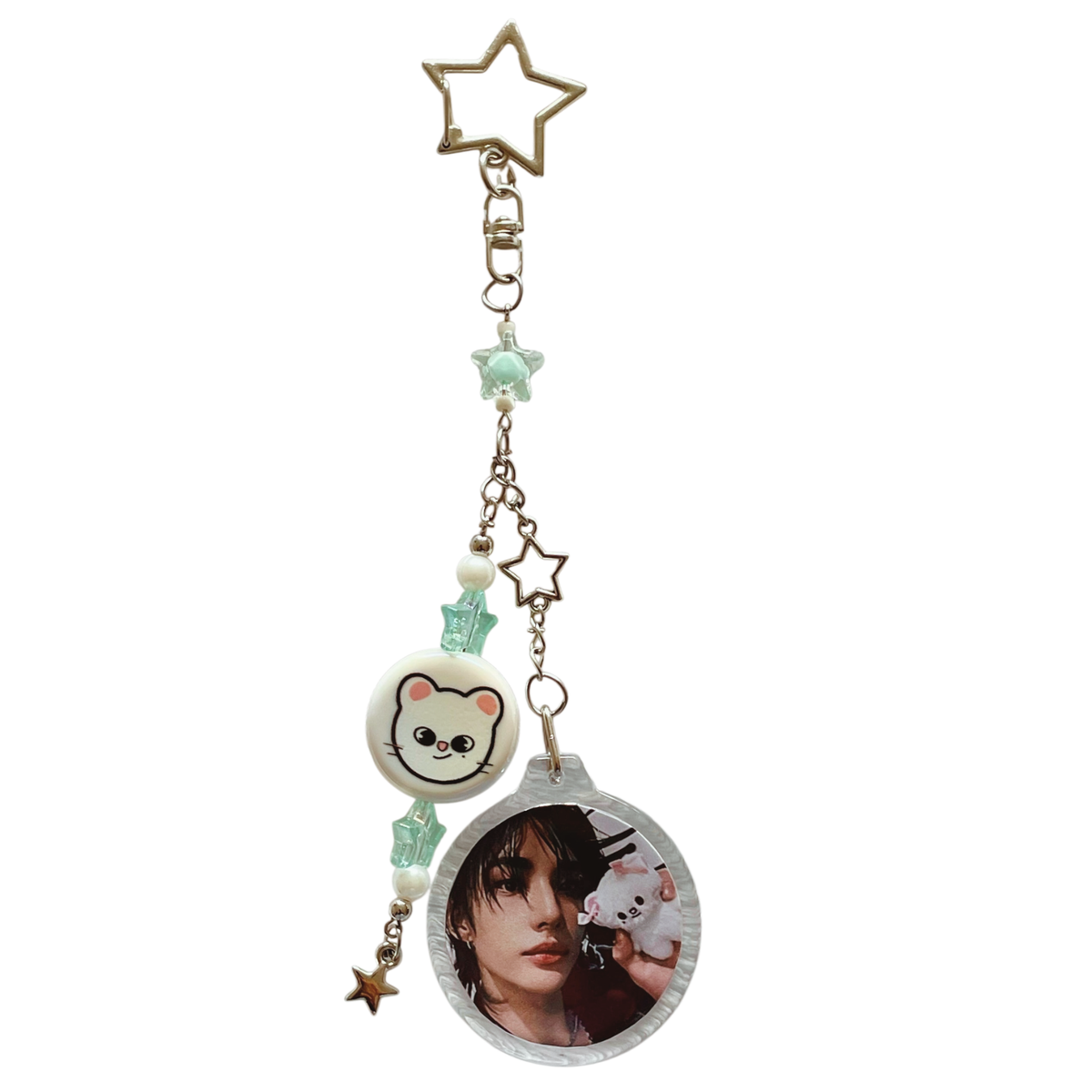 Llavero Acrílico Circular + Colgante SKZOO Stray Kids | 15 cm