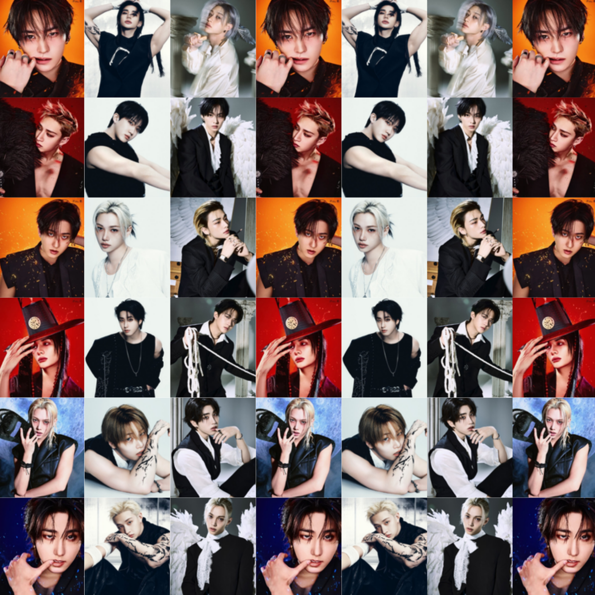 Stickers Fanmade Stray Kids | Holográficos y Sin Laminado | Varios tamaños | Paquete 100 piezas
