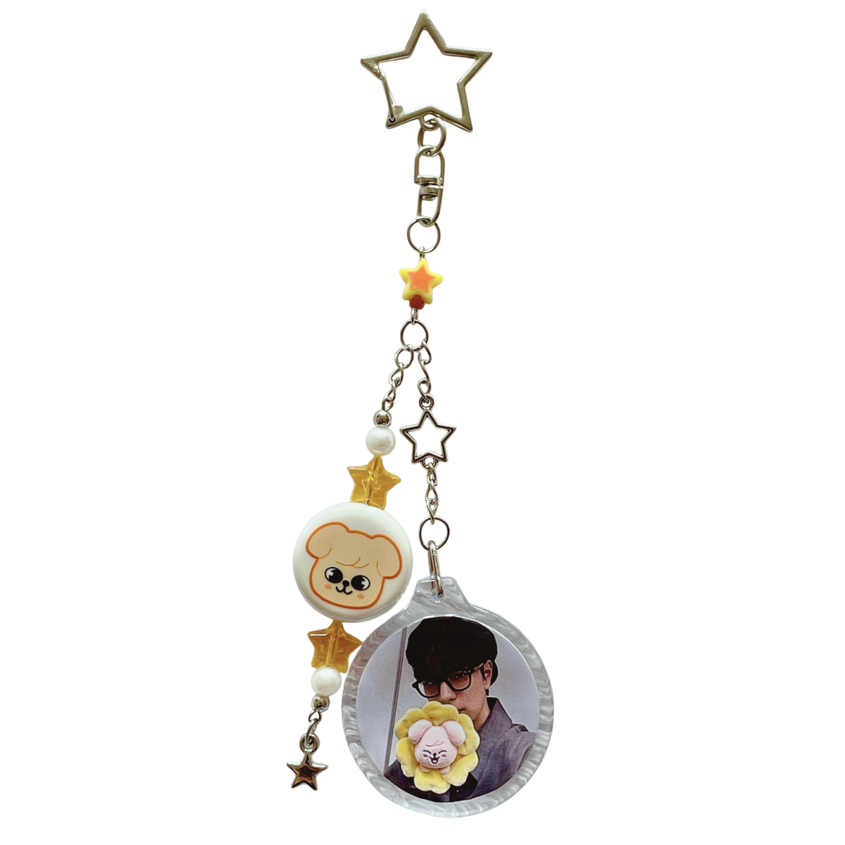 Llavero Acrílico Circular + Colgante SKZOO Stray Kids | 15 cm