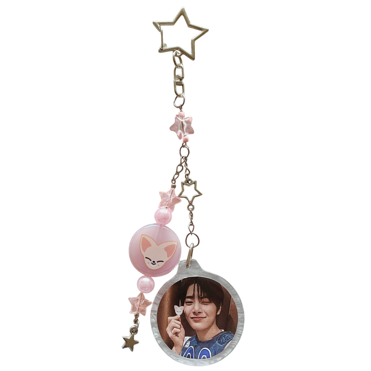Llavero Acrílico Circular + Colgante SKZOO Stray Kids | 15 cm