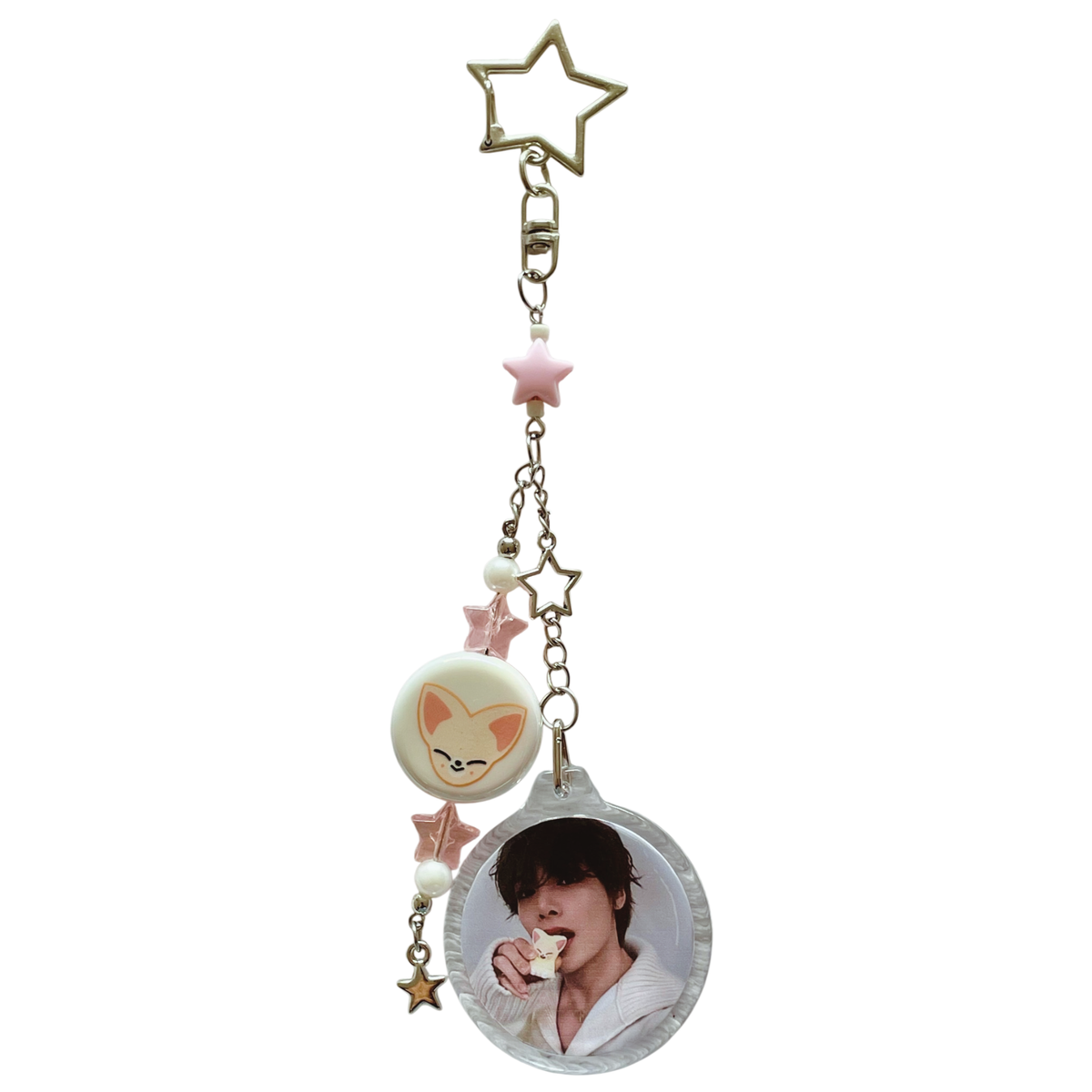 Llavero Acrílico Circular + Colgante SKZOO Stray Kids | 15 cm