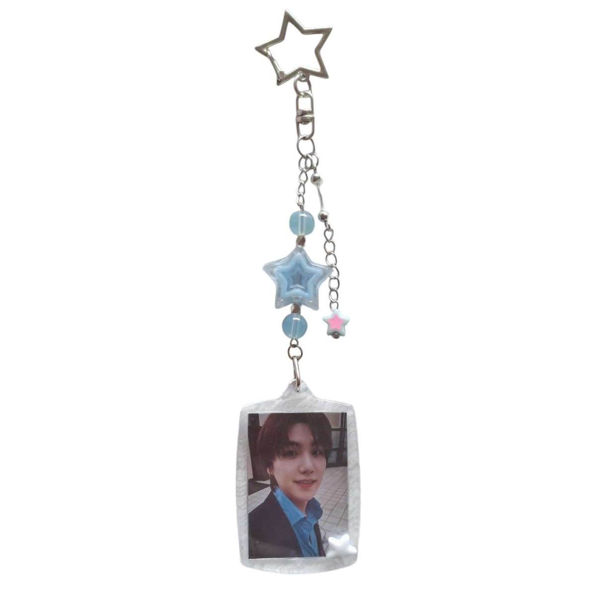 Llavero BTS Foto Individual Acrílico Rectangular SWIM | 17 cm