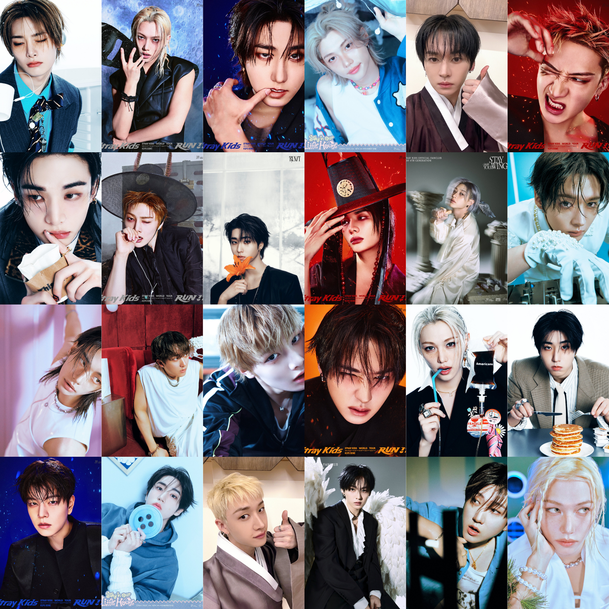 Photocards Fanmade Stray Kids | Sencillas y Holográficas | 5.5x8.8 cm | Paquete 50 o 100 piezas