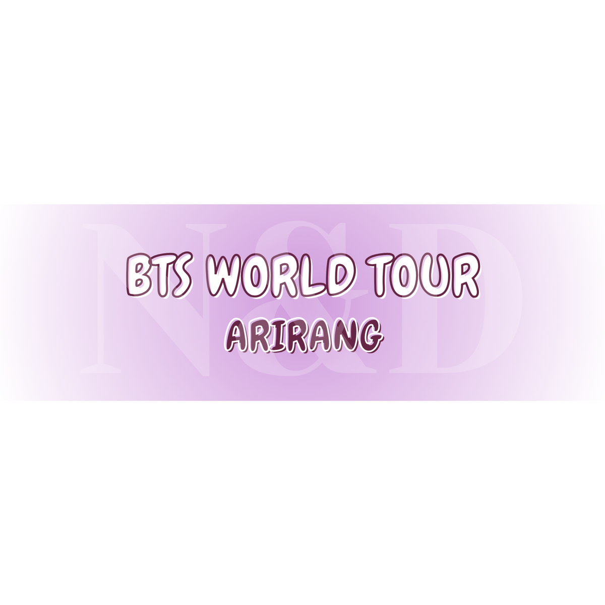 Banner Fanmade BTS | Sencillo y Holográfico | 20x6.5 cm | Paquete 50 o 100 piezas