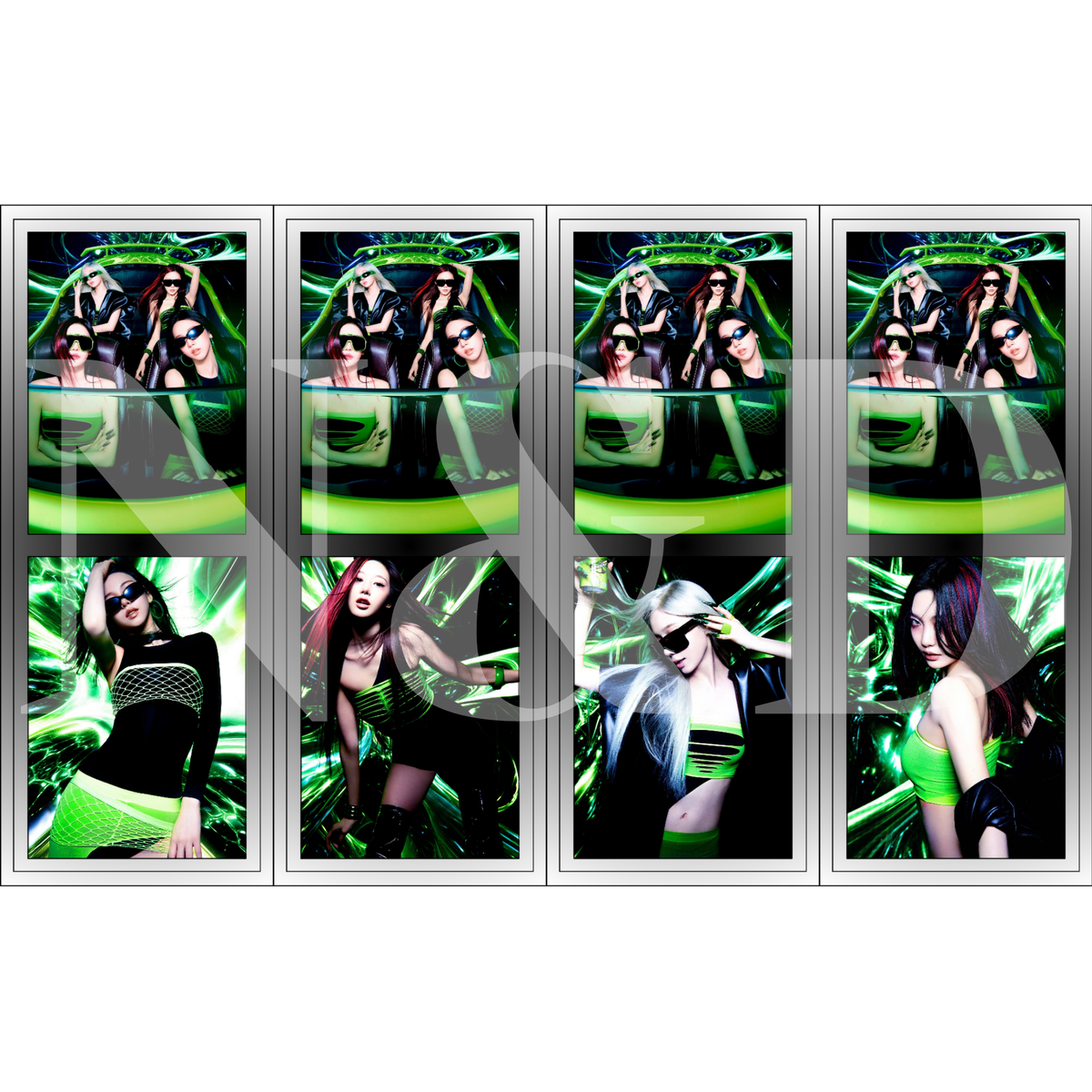 Tira de Fotos Fanmade aespa | Holográfica | 3x10 cm / 4x10 cm | Paquete 100 piezas